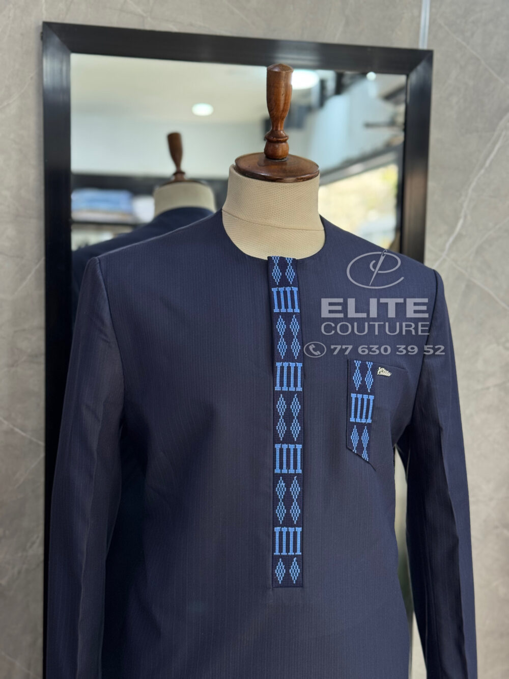costume africain made in senegal 🇸🇳 en braguette ordinateur avec poche plaquée