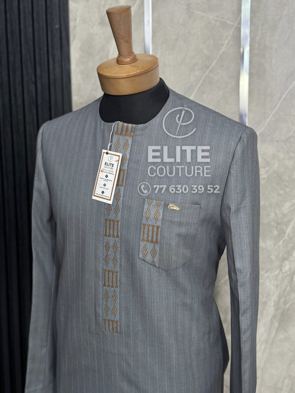 costume africain made in senegal 🇸🇳 en braguette ordinateur avec poche plaquée