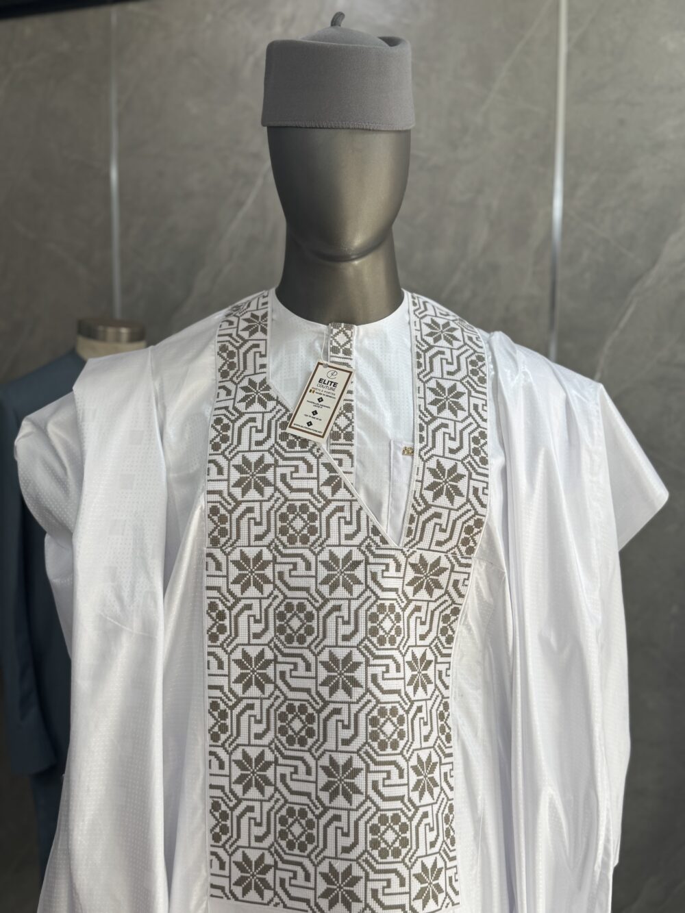 grand boubou getzner en broderie ordinateur made in senegal 🇸🇳